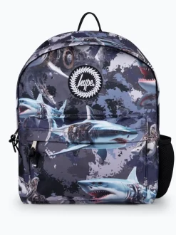 Hype. Sac à dos emblématique gris Mech Sharks pour enfant