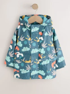 Icône imprimée bleu marine - Manteau imperméable (3 mois-7 ans)