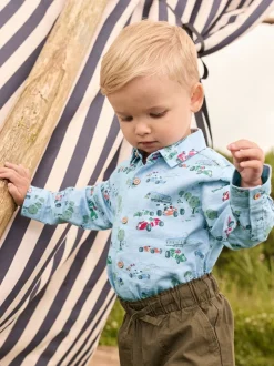 Impression bleue - Cath Kidston 100% Chemises en coton (3mois-7ans)