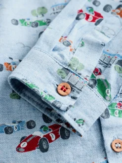 Impression bleue - Cath Kidston 100% Chemises en coton (3mois-7ans)