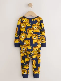 Imprimé animal coloré - Lot de 3 pyjamas Snuggle (9mois-8ans)