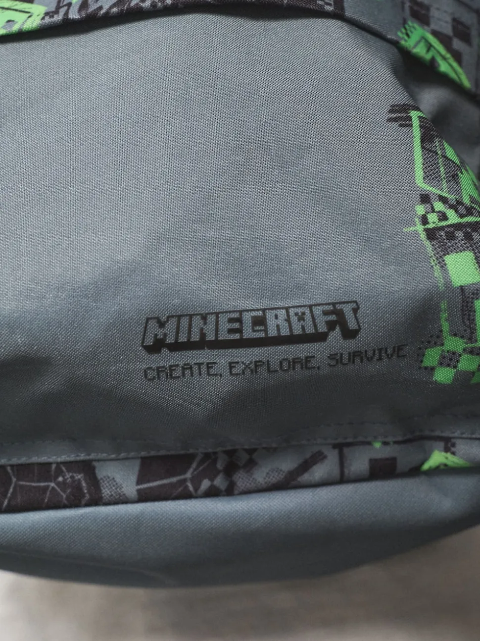 Imprimé Creeper - Sac à dos Minecraft