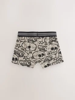 Imprimé crâne grafitti - Lot de 5 boxers (3-16ans)