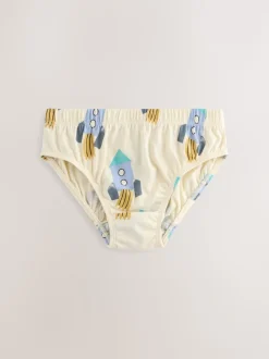 Imprimé espace - 100% Coton Imprimé Caleçons 5 Pack (1.5-10ans)