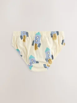 Imprimé espace - 100% Coton Imprimé Caleçons 5 Pack (1.5-10ans)