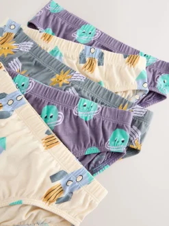 Imprimé espace - 100% Coton Imprimé Caleçons 5 Pack (1.5-10ans)