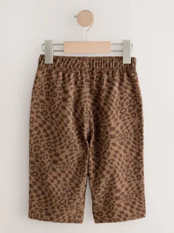 Imprimé léopard fauve - Pantalon large à enfiler (3mois-7ans)