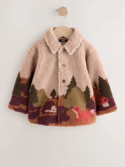 Imprimé scénique neutre - Borg Polaire Shacket (3mths-7yrs)