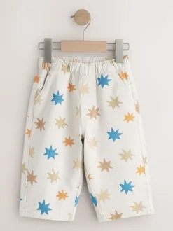 Imprimé étoile multicolore - Pantalon large à enfiler (3mois-7ans)