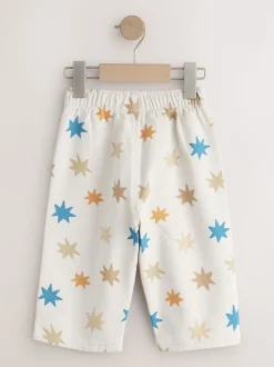 Imprimé étoile multicolore - Pantalon large à enfiler (3mois-7ans)