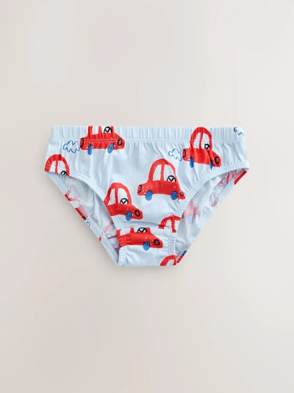 Imprimé voiture multicolore - Lot de 7 slips en coton (1.5-10ans)