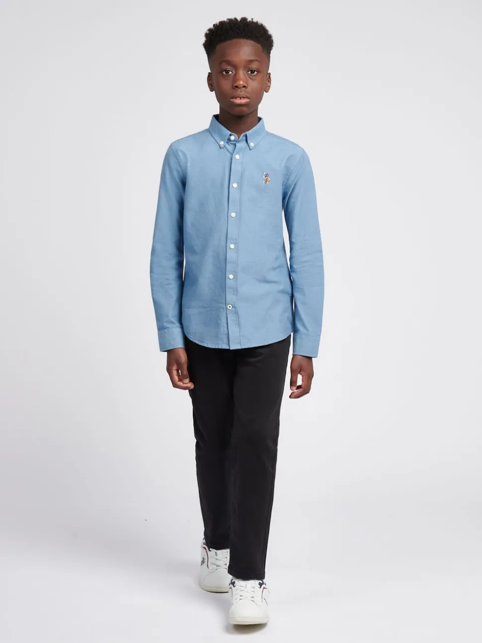 Indigo vintage - Chemise Oxford U.S. Polo Assn Garçons