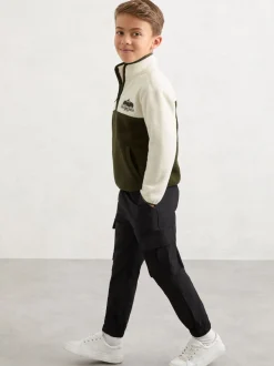 Ivoire/kaki - Polaire zippée color-block Reiss Mahon Nature Reserve