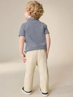 Jaune - Pantalon chino extensible (3mois-7ans)