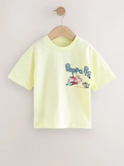 Jaune - T-shirt Peppa Pig à manches courtes (3mois-7ans)