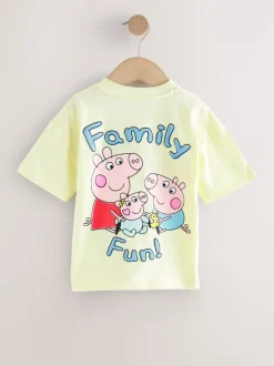 Jaune - T-shirt Peppa Pig à manches courtes (3mois-7ans)