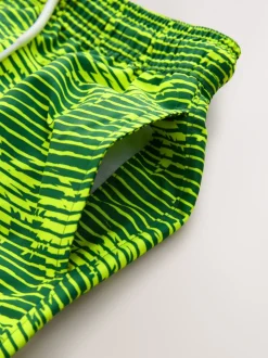 Jaune imprimé palmiers - Shorts de bain imprimés (3-16yrs)