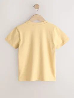 Jaune mou - T-shirt Manches courtes (3-16ans)