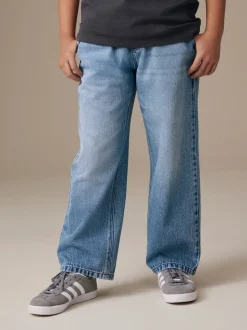 Jean bleu moyen - Jean en denim à enfiler (3-16ans)