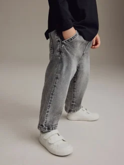 Jean gris - Jeans à plis (3mths-7yrs)