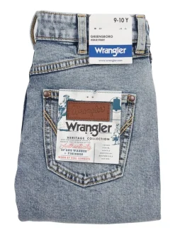 Jean Wrangler Greensboro délavé à la pierre