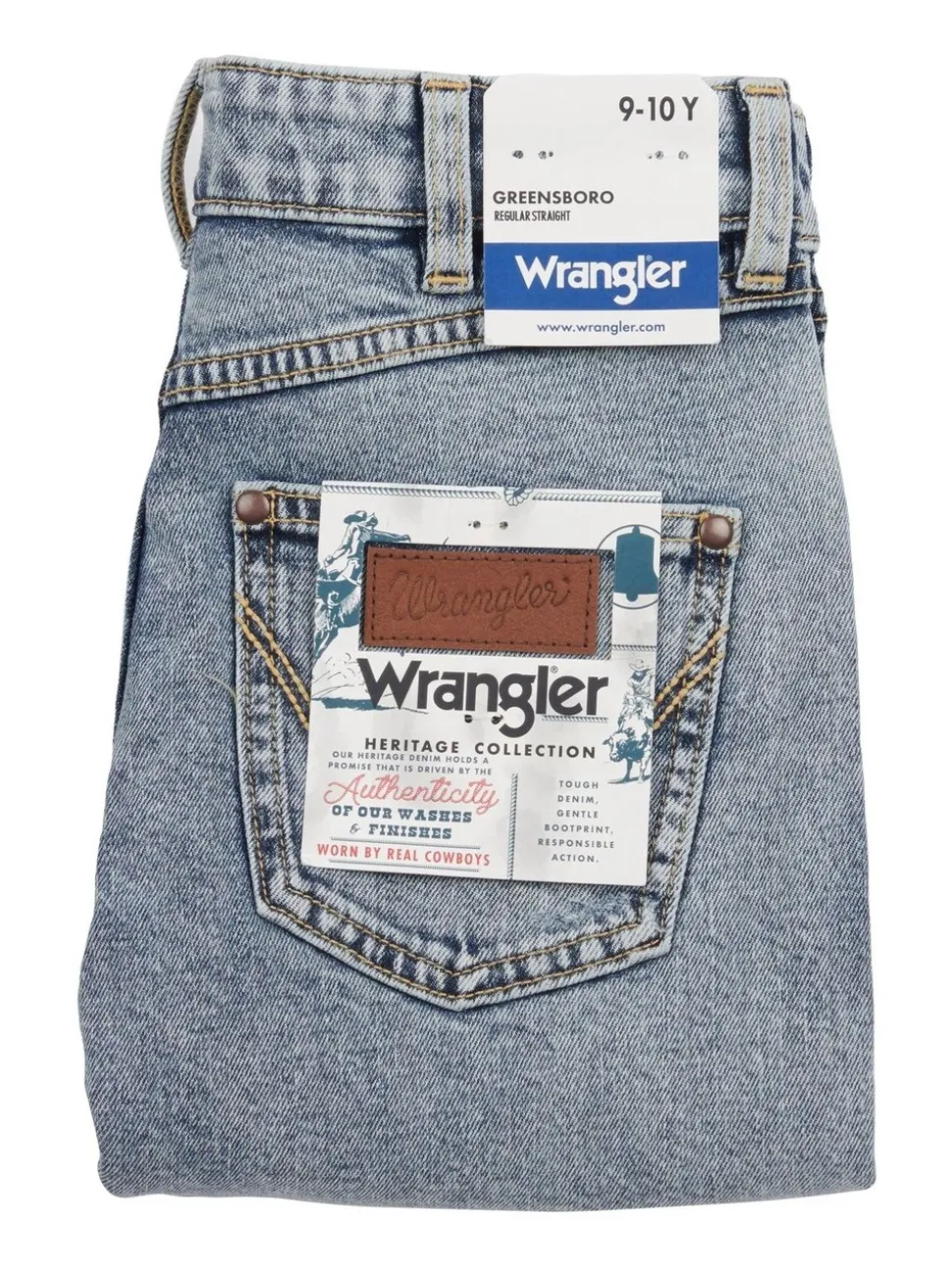 Jean Wrangler Greensboro délavé à la pierre