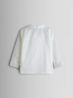 JoJo Maman Bébé Ensemble Chemise à double boutonnage et shorts rayés 2 pièces