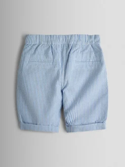 JoJo Maman Bébé Ensemble Chemise à double boutonnage et shorts rayés 2 pièces