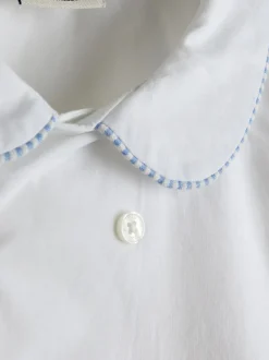 JoJo Maman Bébé Ensemble Chemise à double boutonnage et shorts rayés 2 pièces