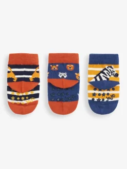 JoJo Maman Bébé 3-Lot Safari Chaussettes