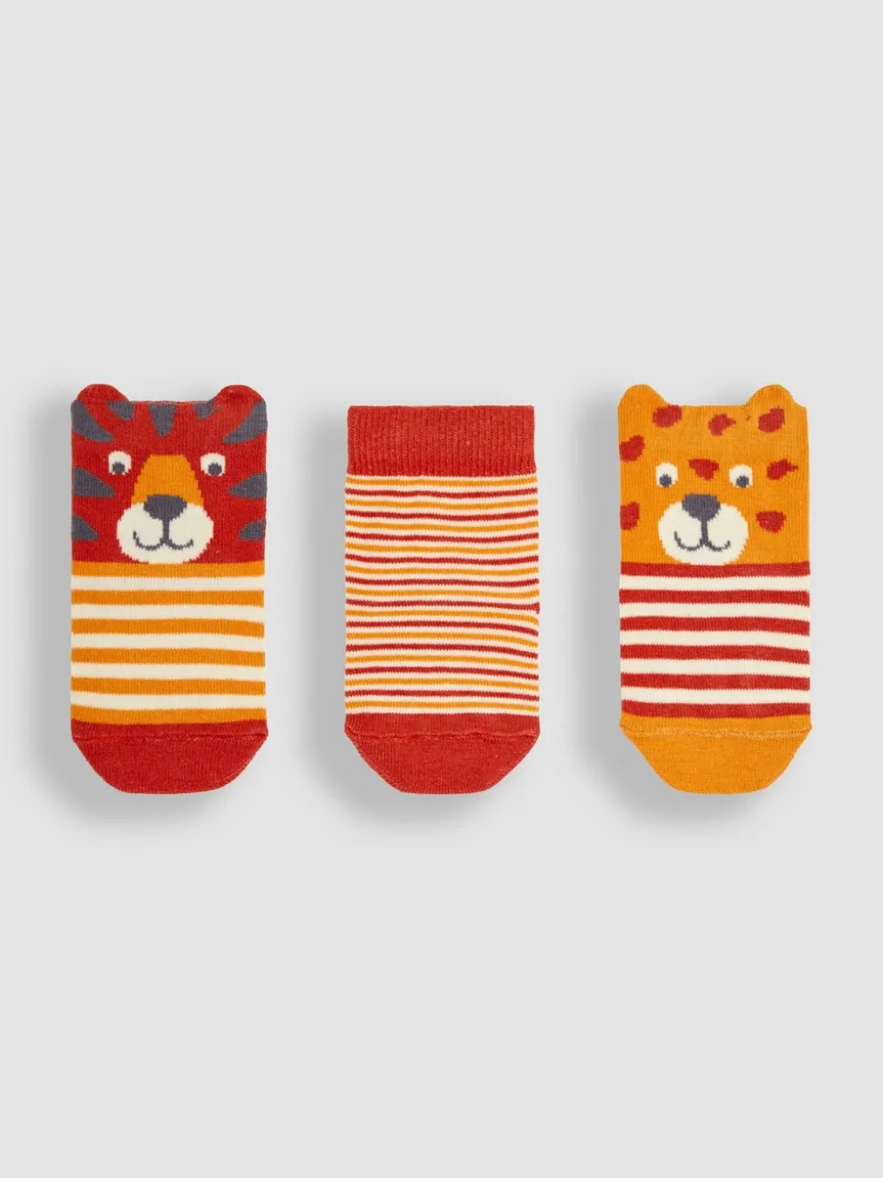 JoJo Maman Bébé 3-Lot Safari Chaussettes