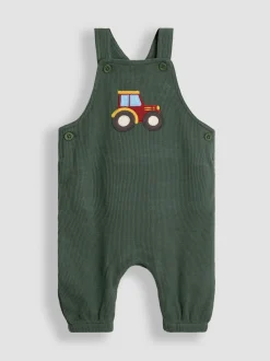 JoJo Maman Bébé 2-Pieces Ensemble salopettes et haut Gaufré appliqué