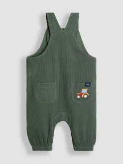 JoJo Maman Bébé 2-Pieces Ensemble salopettes et haut Gaufré appliqué