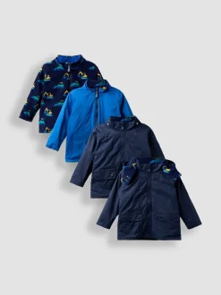 Jojo Maman Bébé Veste imperméable 4-en-1 Veste imperméable