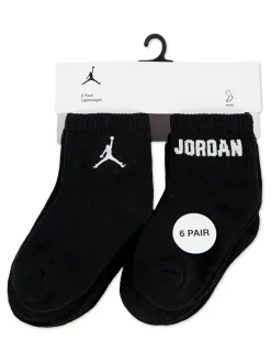 Jordan Everyday Essential Noir Chaussettes 6 Lot