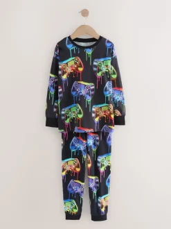 Joueur éclairé - Pyjama simple à manches longues (3-16ans)