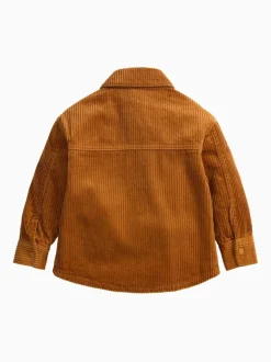 KIDLY by MORI Veste-chemise marron en velours côtelé