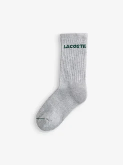 Lacoste 6 Lot Chaussettes en Coton Col rond
