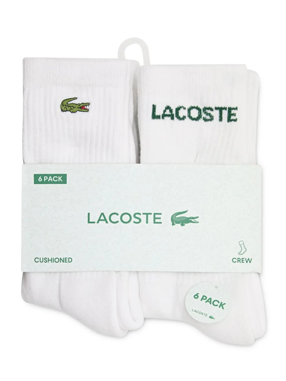 Lacoste 6-Lot Chaussettes en Coton Col rond