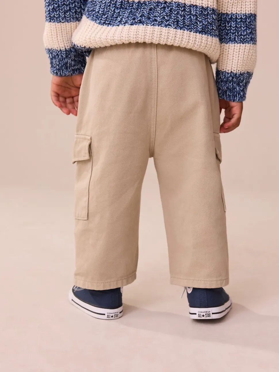 Lavé à la pierre - Pantalon cargo ample (3mois-7ans)