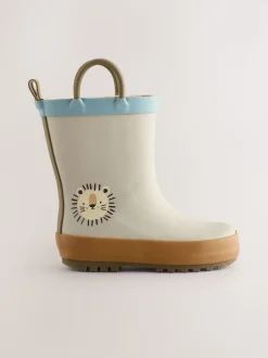 Lion neutre - Bottes de pluie à poignée