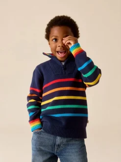 Little Bird by Jools Oliver Pull zippé en maille à manches longues 1/4