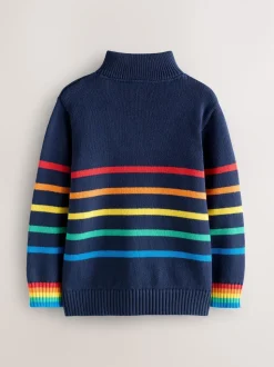 Little Bird by Jools Oliver Pull zippé en maille à manches longues 1/4