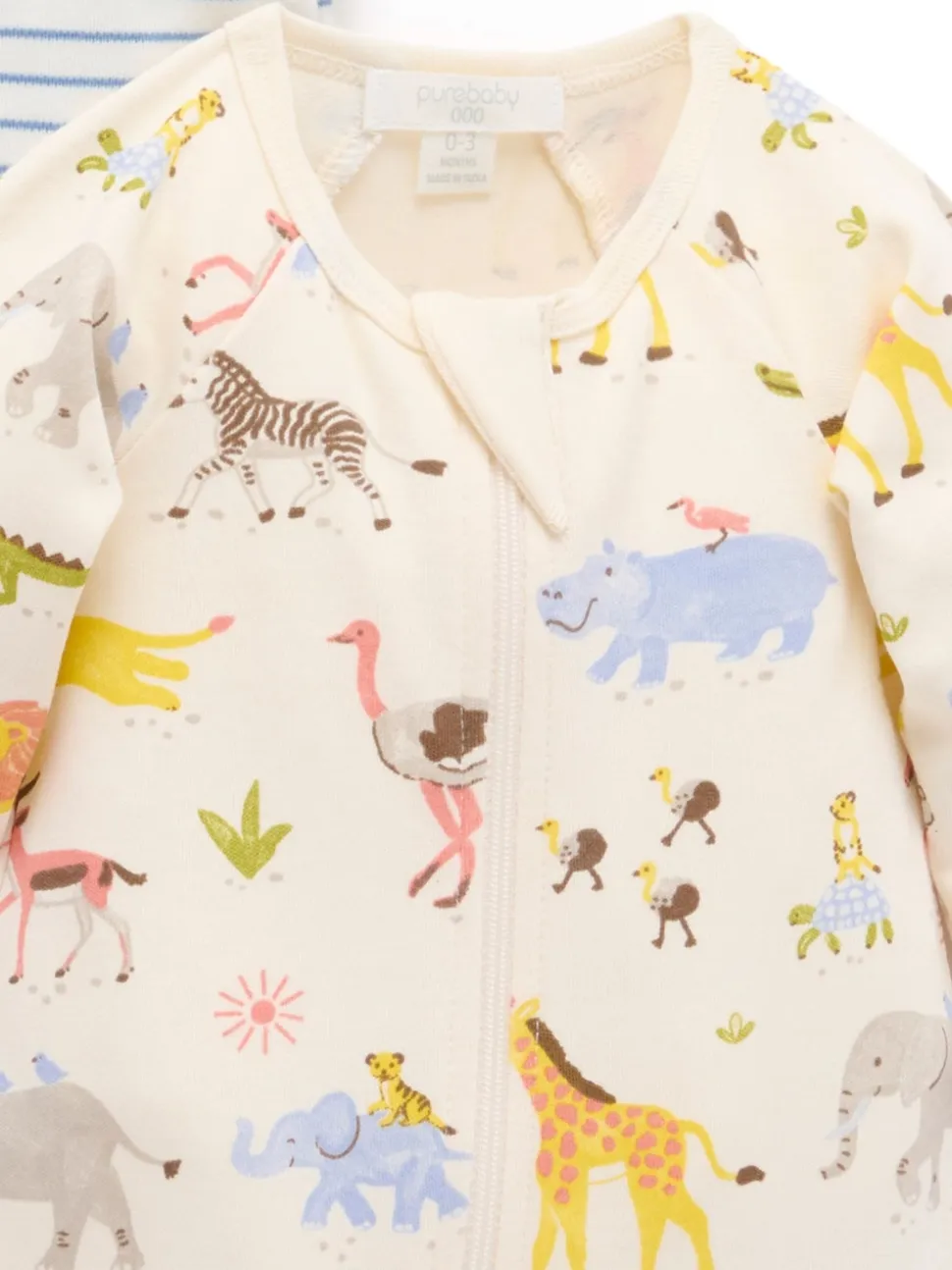 Lot de 2 Combinaison de nuit zippés Purebaby