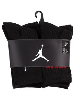 Lot de 6 paires de chaussettes Jordan Legend Crew noires