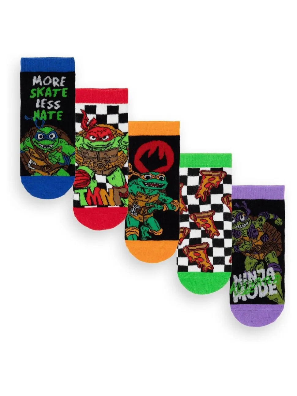 Lot de 5 paires de chaussettes Vanilla Underground Teenage Mutant Ninja Turtles