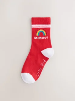 Lot de 7 paires de chaussettes Little Bird by Jools Oliver Bright Arc-en-ciel Days Of The Week