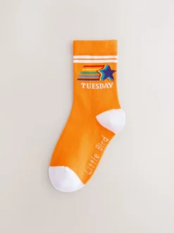 Lot de 7 paires de chaussettes Little Bird by Jools Oliver Bright Arc-en-ciel Days Of The Week