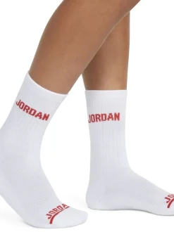 Lot de 6 paires de Chaussettes Jordan Legend Col rond Blanches