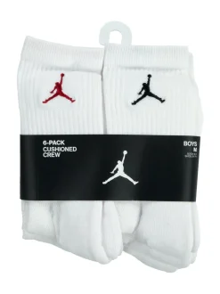 Lot de 6 paires de Chaussettes Jordan Legend Col rond Blanches